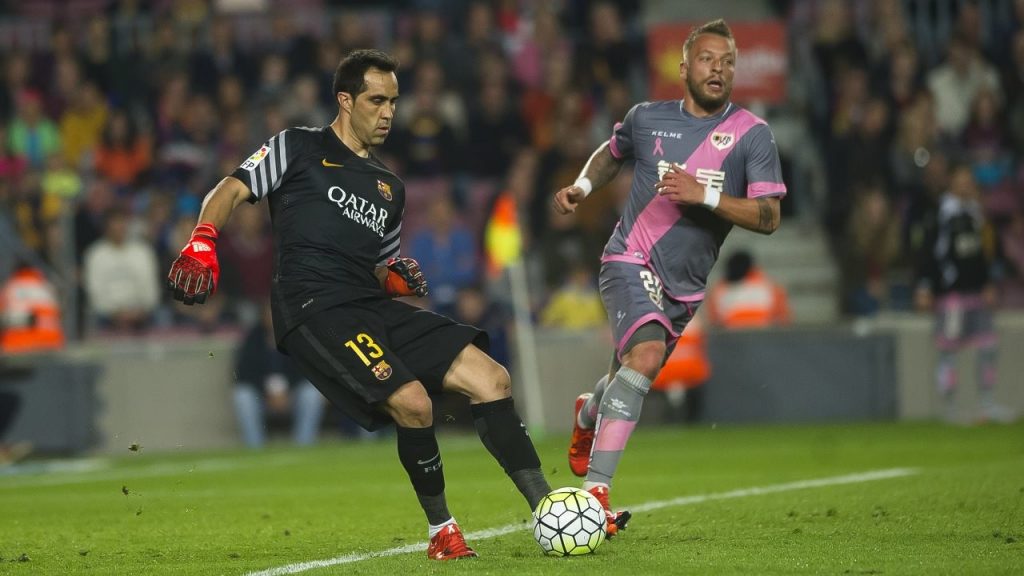 Bravo had the highest pass completion rate amongst keepers in Europe last season.