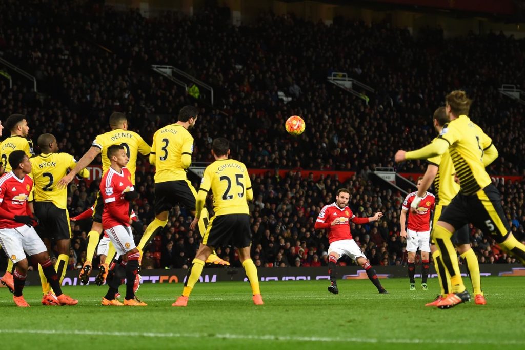 In his spare time, when not writing blogs, Mata converts free-kicks too