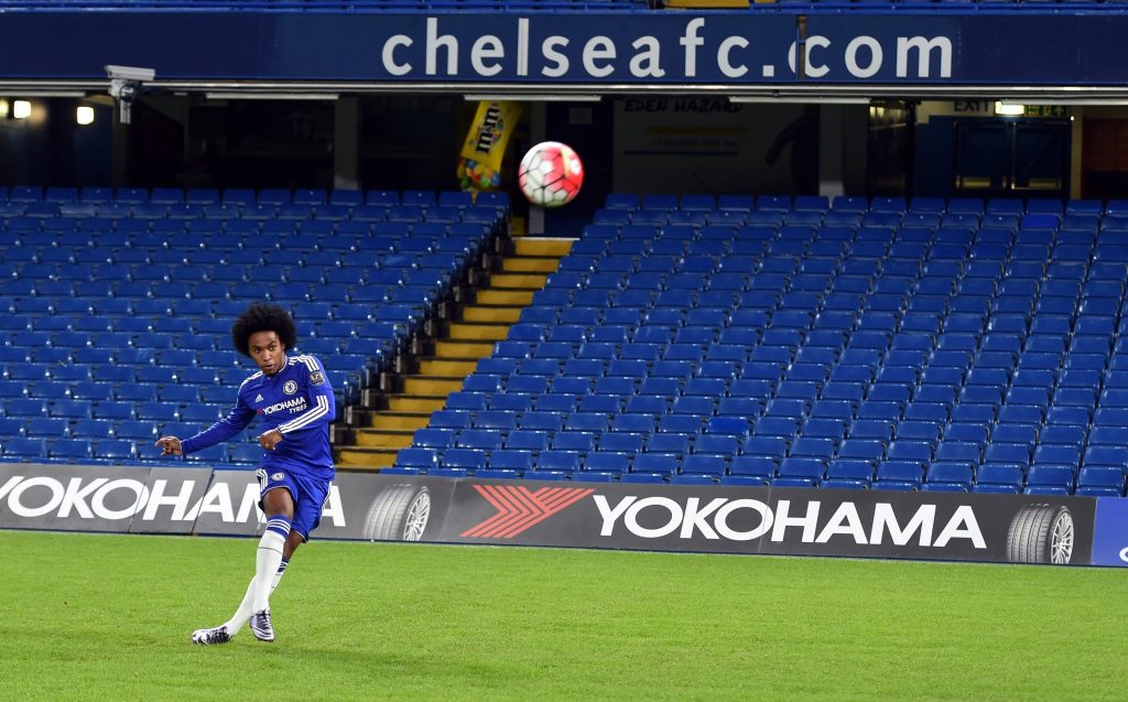 Last season, Willian made most of his teammates look bad with repeated efforts like this one.