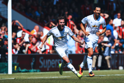 Mata and Ibrahimovic, two of the scorers in a comfortable win at Vitality Stadium
