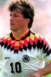 Inaugural winner of the FIFA player of the year award, Lothar Mathaus was a Champions League great. 