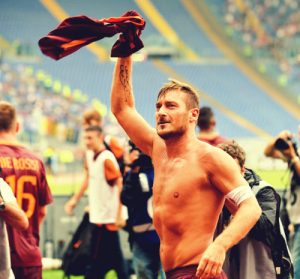 Totti continues to impress even at his age with a goal in his last game. No party without Totti, as usual. 
