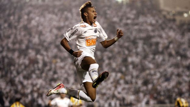 Neymar of Santos